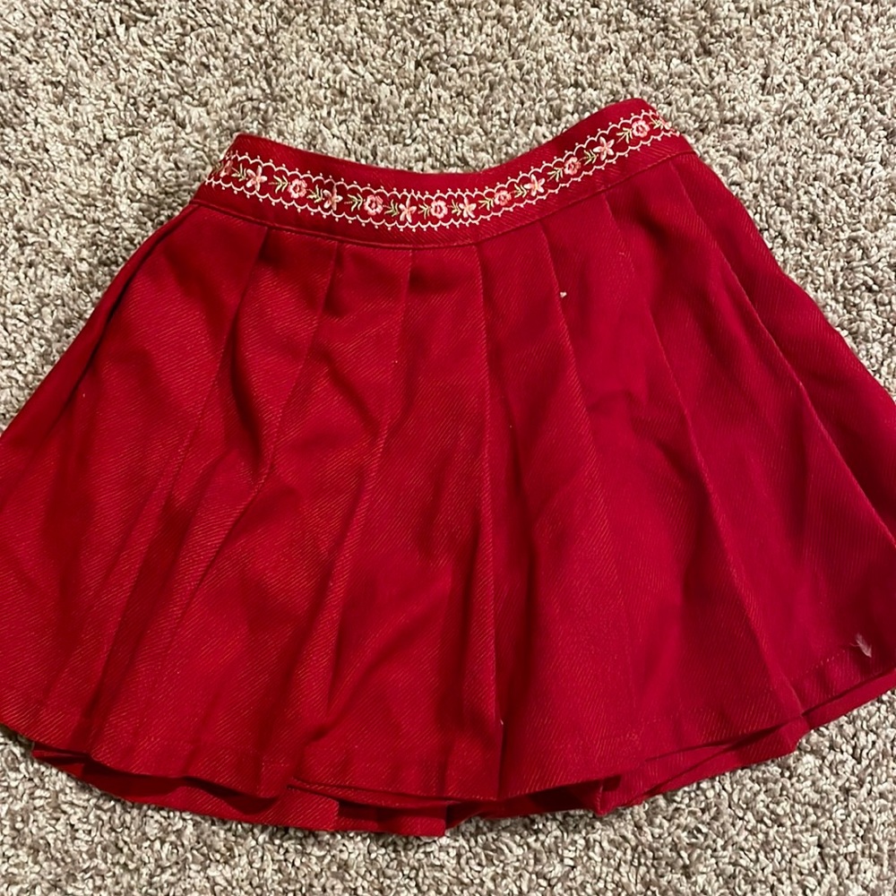 Gymboree red skirt/short. Size 3
